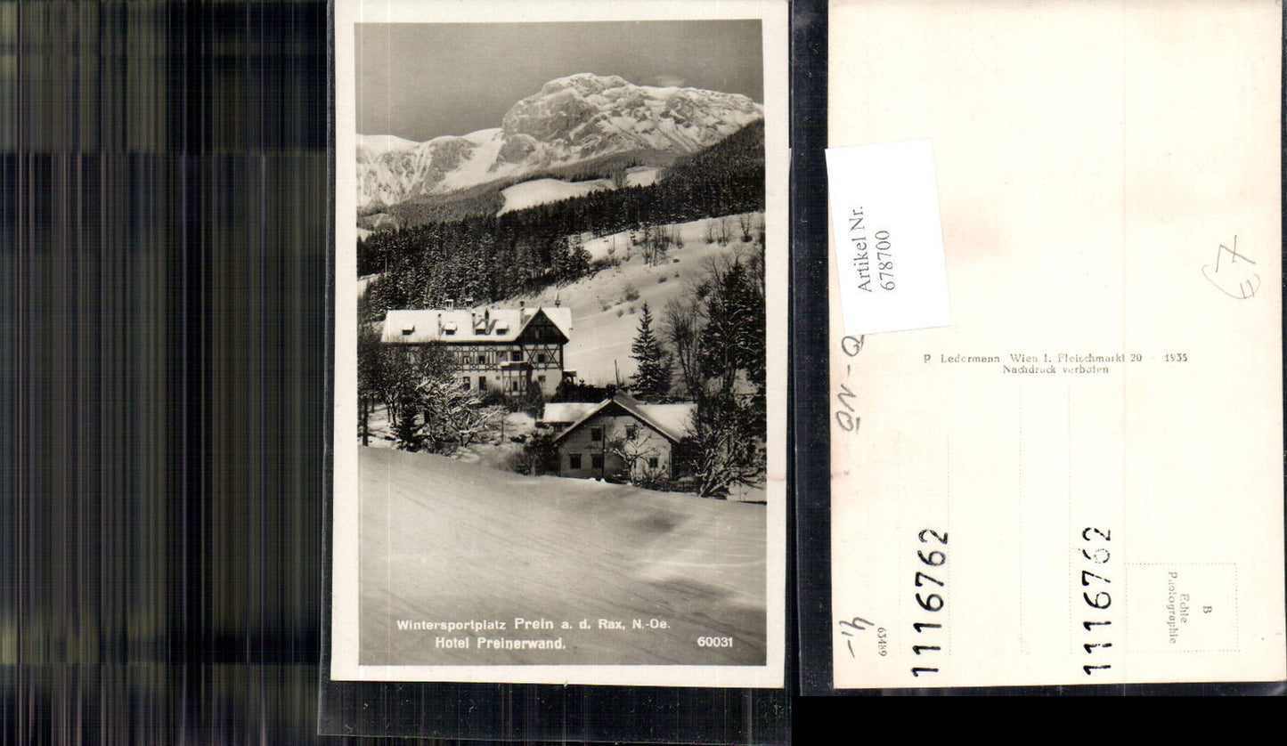 678700 Prein an der Rax Hotel Preinerwand