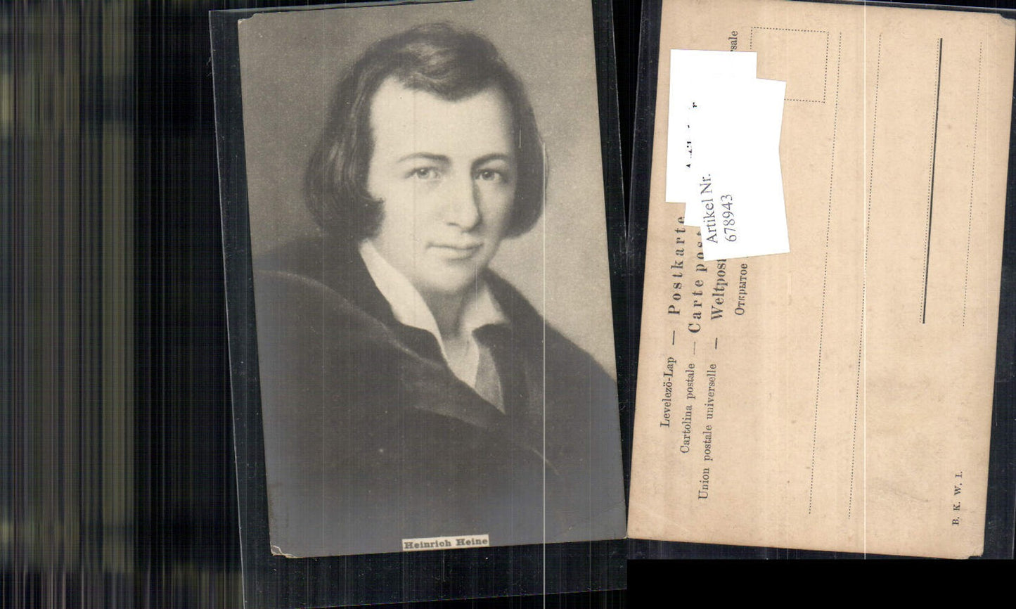678943 Heinrich Heine Portrait