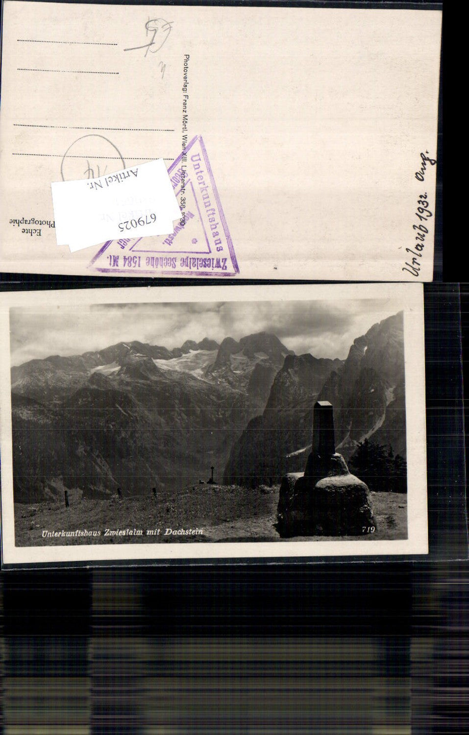 679025 Zwieslalm Zwieselalm m. Dachstein Gosau