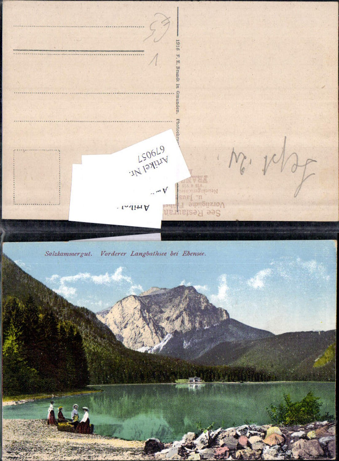 679057 Vorderer Langbathsee bei Ebensee pub Brandt 140