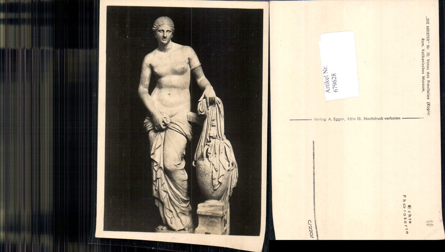 679628 Künstler AK Die Meister Venus des Praxiteles Rom