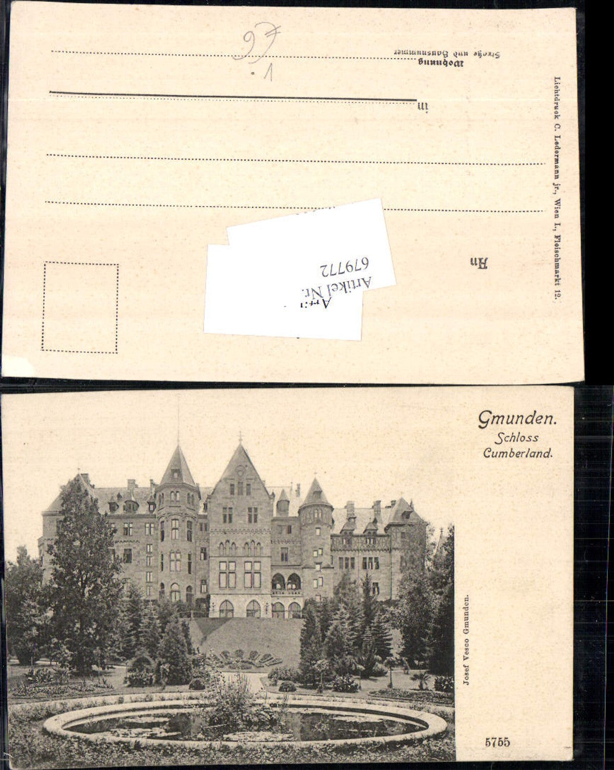 679772 Gmunden am Traunsee Schloss Cumberland pub Josef Vesco 5755