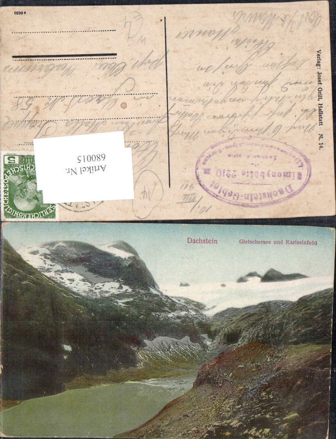 680015 Dachstein Gletschersee Gletscher Karlseisfeld Hallstatt Gosau Filzmoos