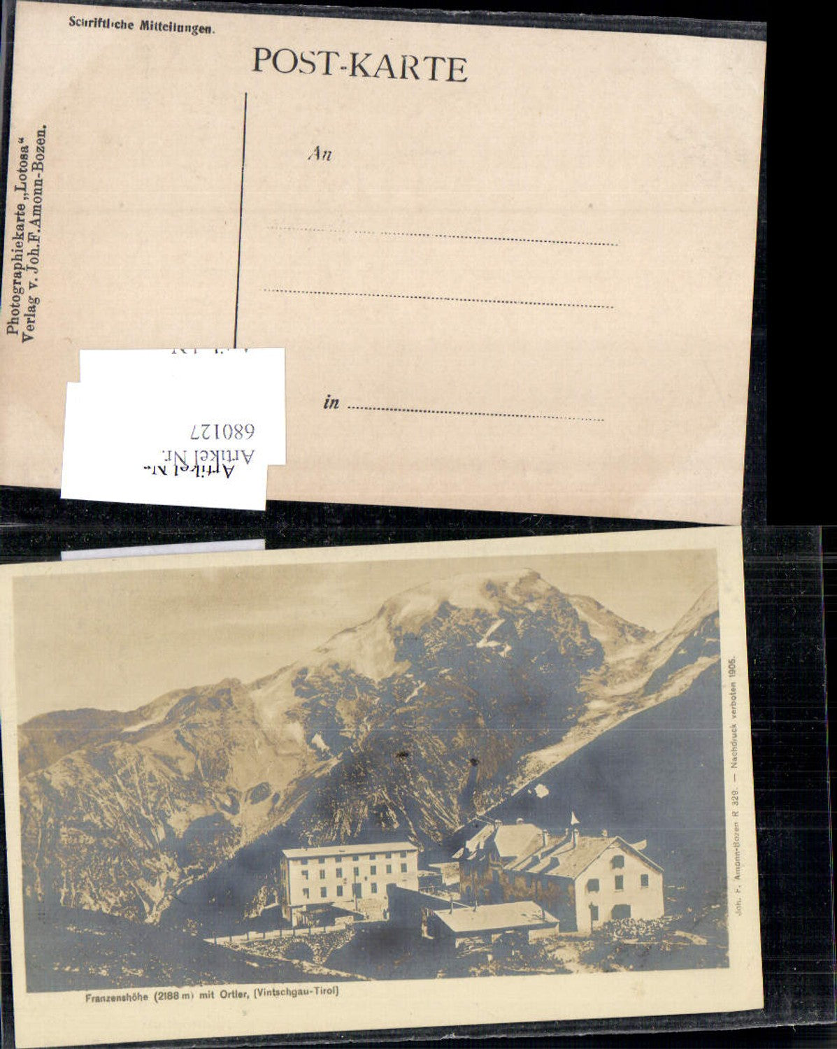 Alte Ansichtskarte – Old Postcard