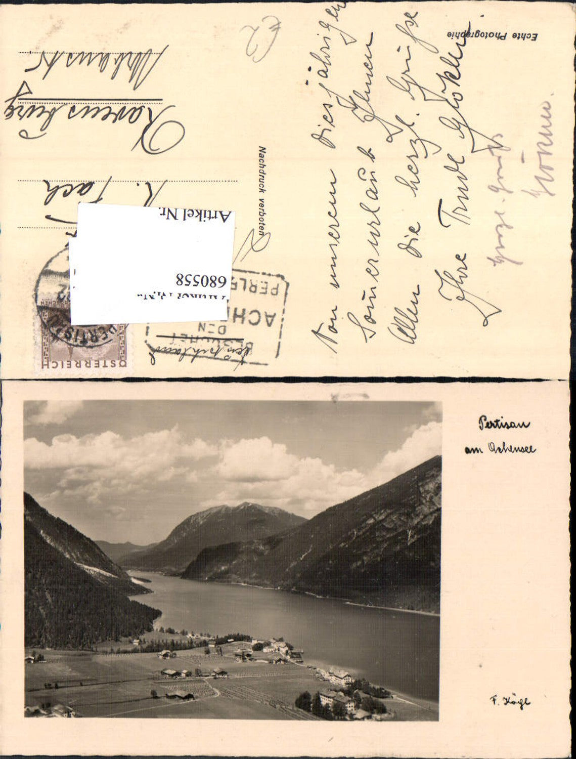 Alte Ansichtskarte – Old Postcard