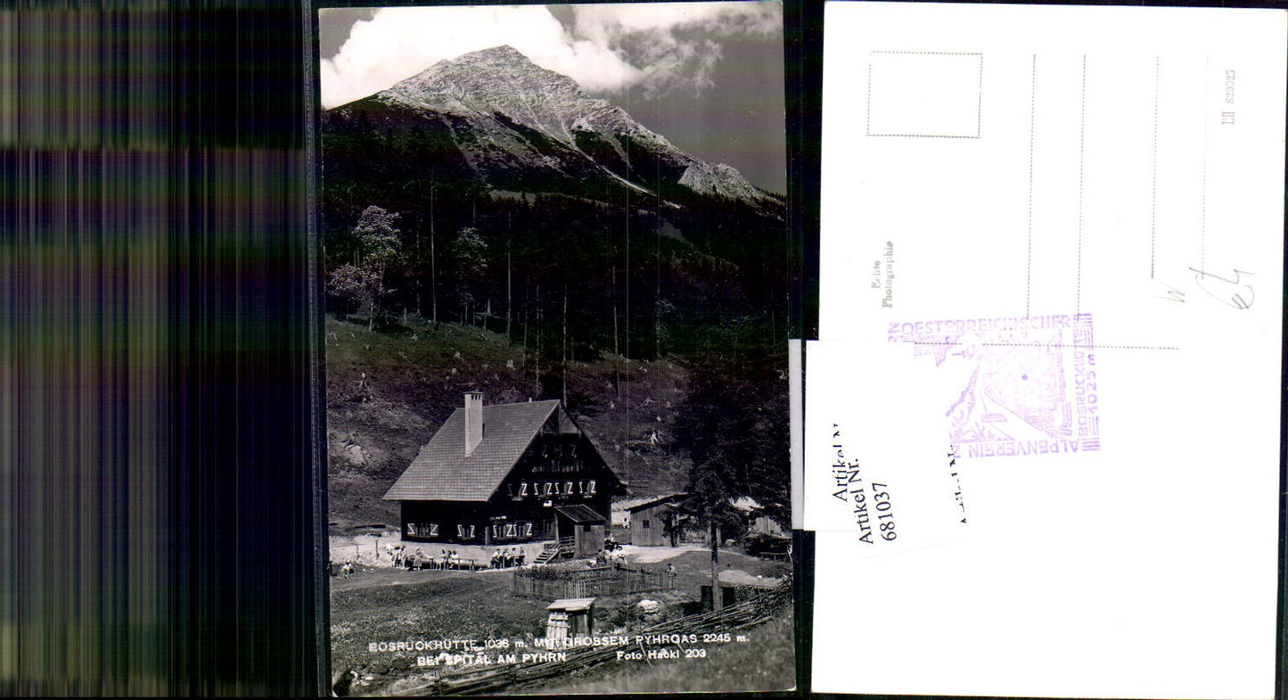 681037 Bosruckhütte b. Spital am Pyhrn m. Pyhrgas pub Foto Hackl 203