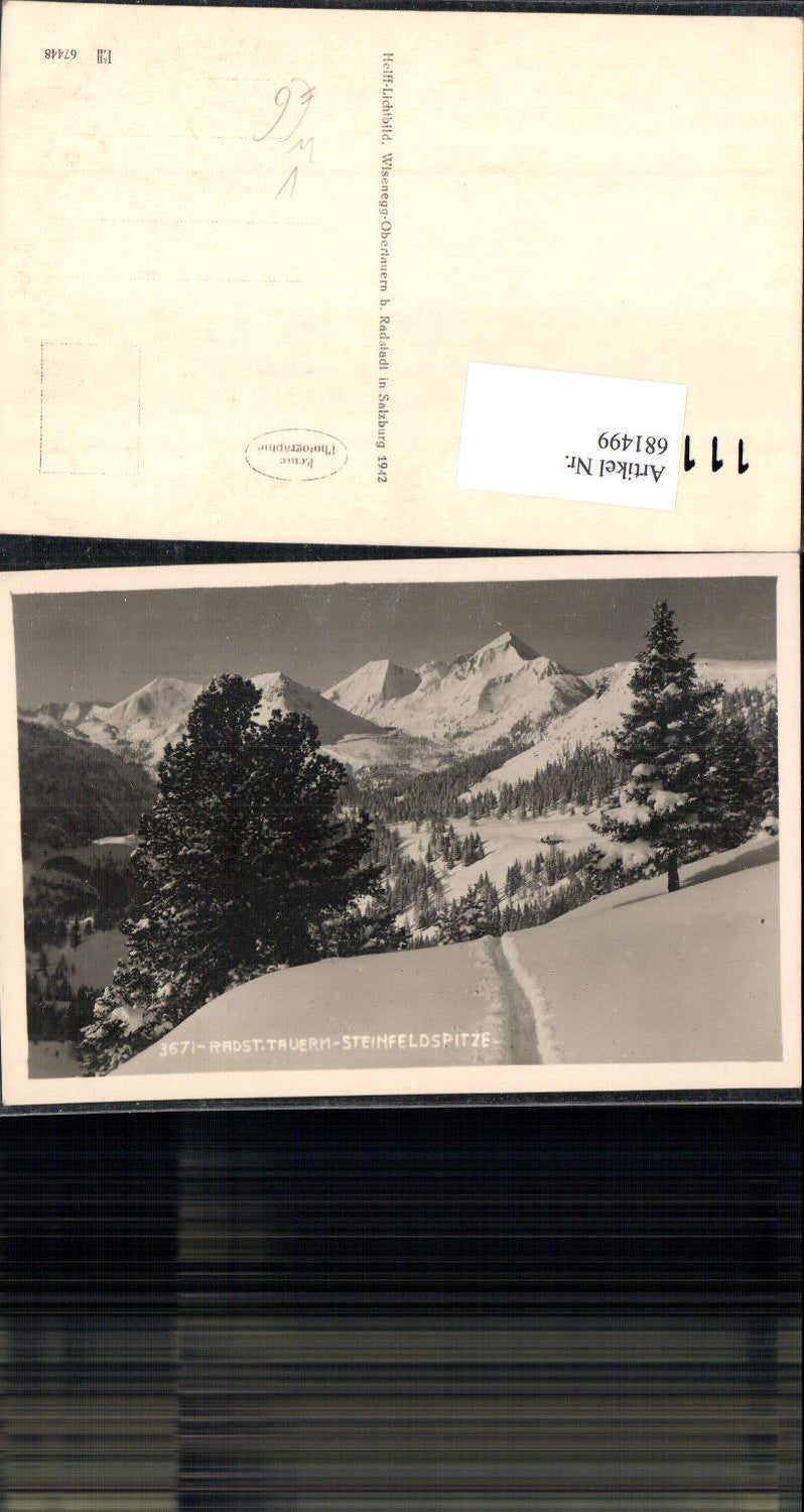 681499 Radstädter Tauern Radstadt Obertauern Steinfeldspitze pub Helff 3671