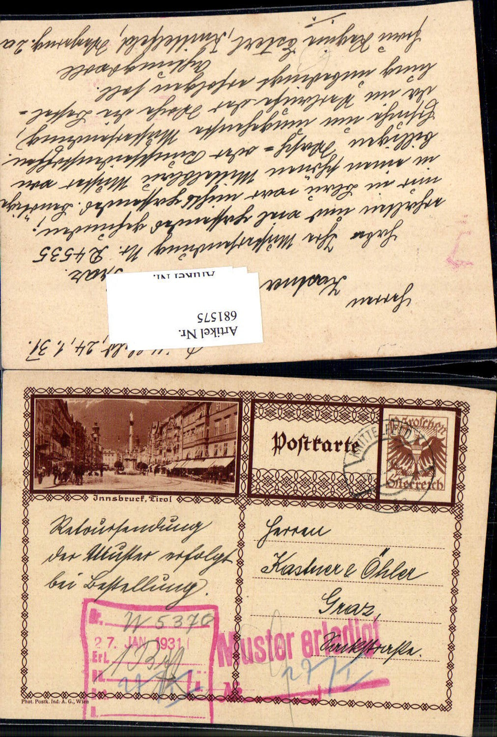 Alte Ansichtskarte – Old Postcard