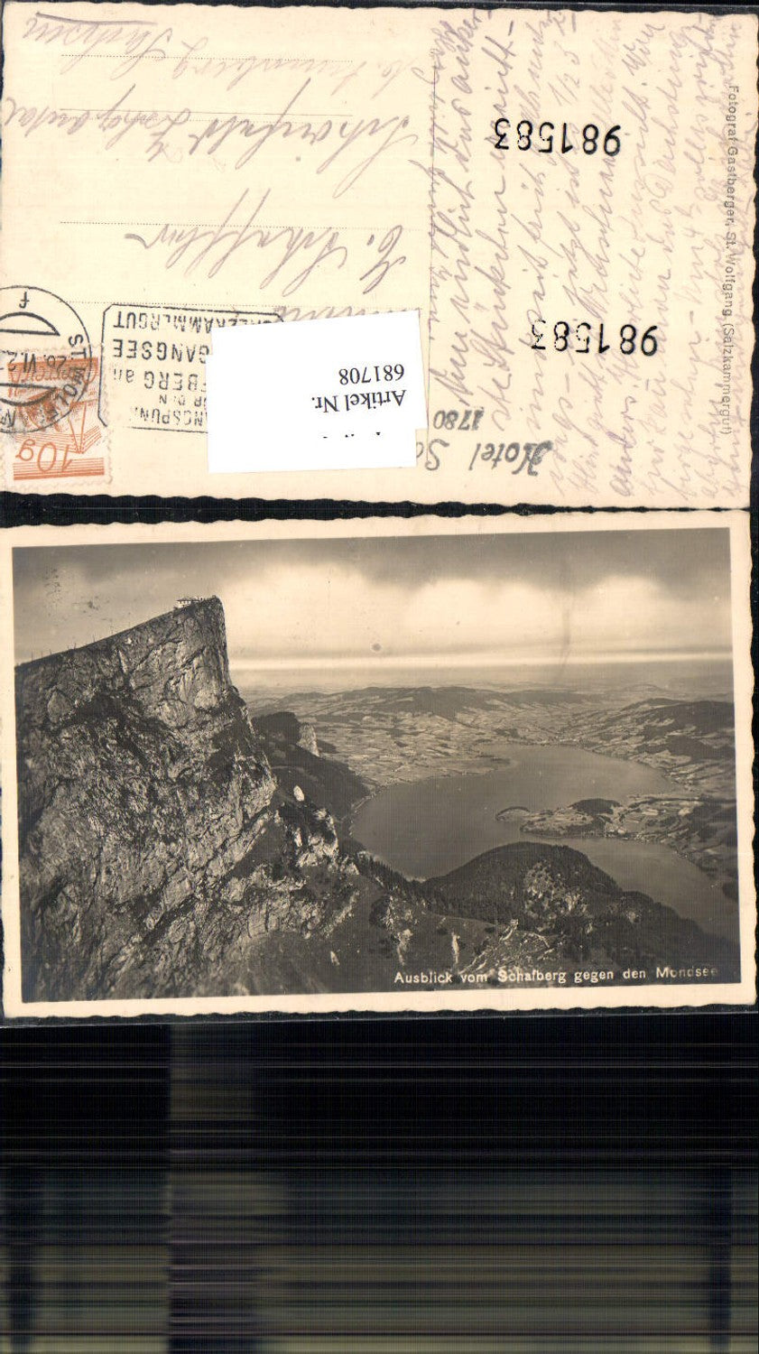 681708 Schafberg m. Mondsee St. Wolfgang pub Gastberger