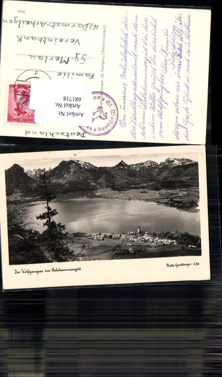 681718 Wolfgangsee St. Wolfgang pub Gastberger 238