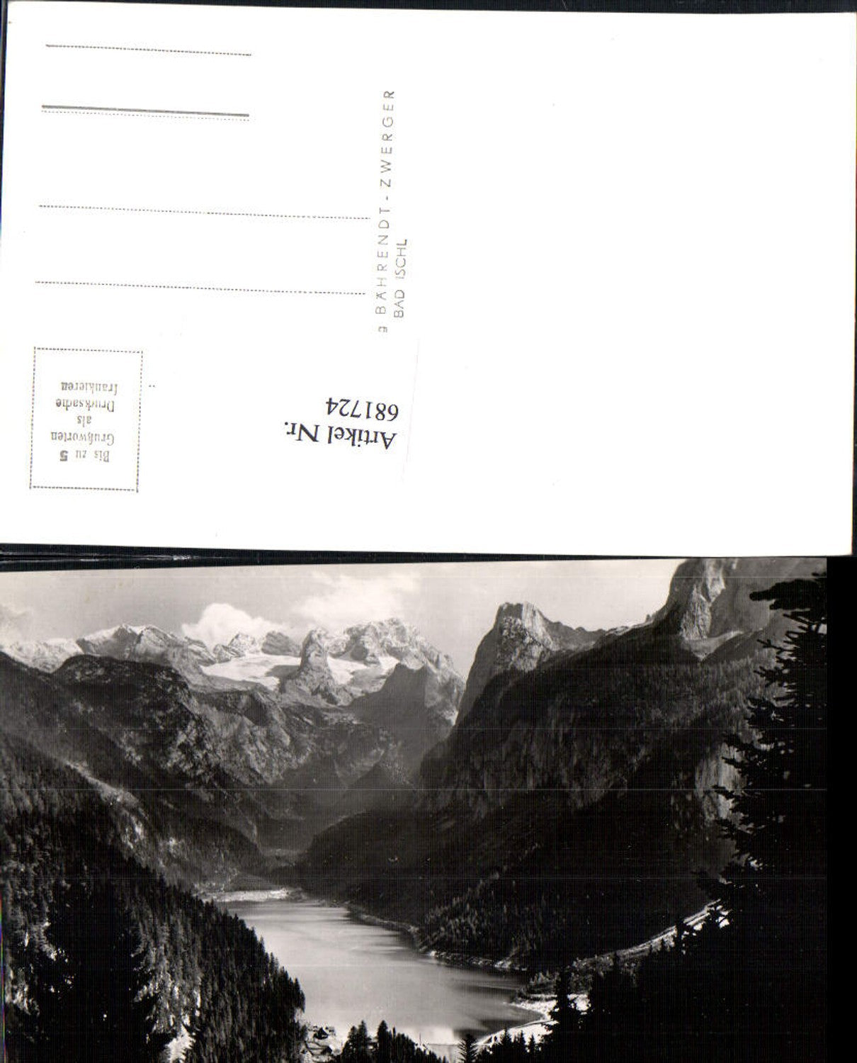 681724 Gosausee bei Gosau Dachstein