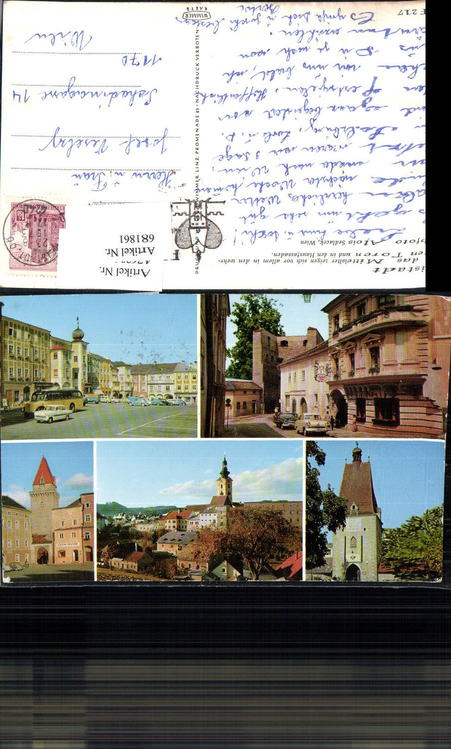 681861 Freistadt Bus Postbus Autobus Oldtimer