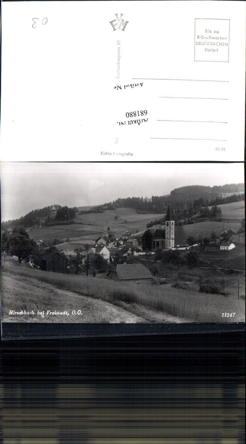 681880 seltene AK Hirschbach bei Freistadt