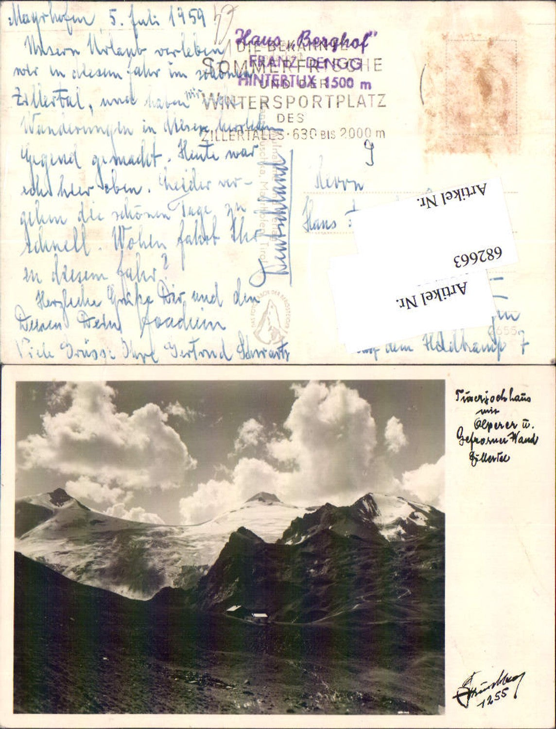 Alte Ansichtskarte – Old Postcard