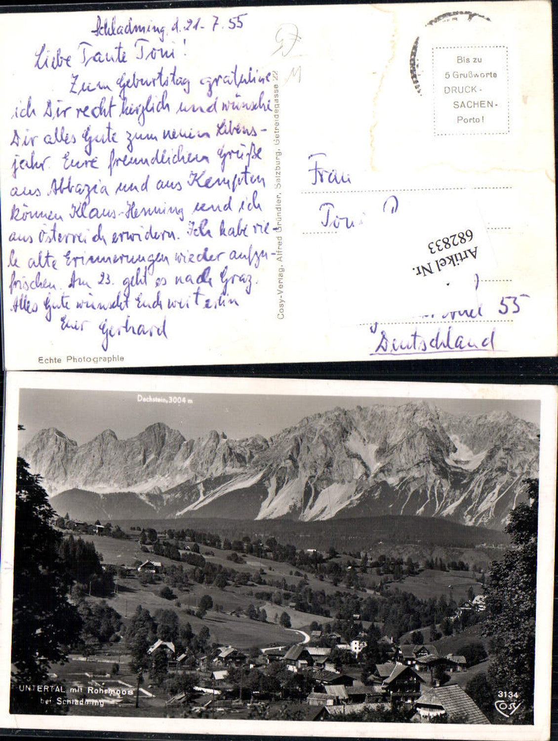 Alte Ansichtskarte – Old Postcard