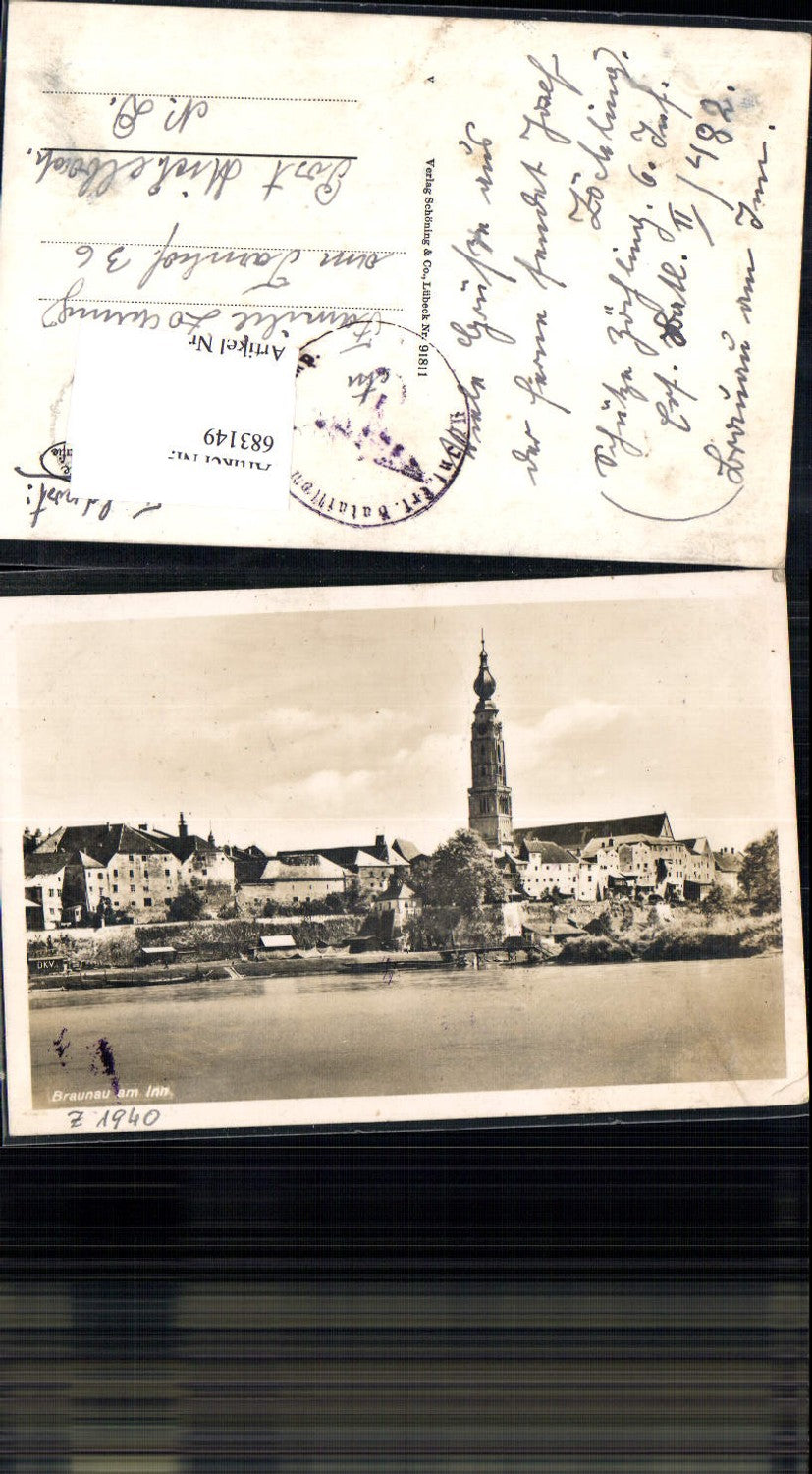 683149 Braunau am Inn Field Post to Michelbach II. Infantry Replacement Battalion 482