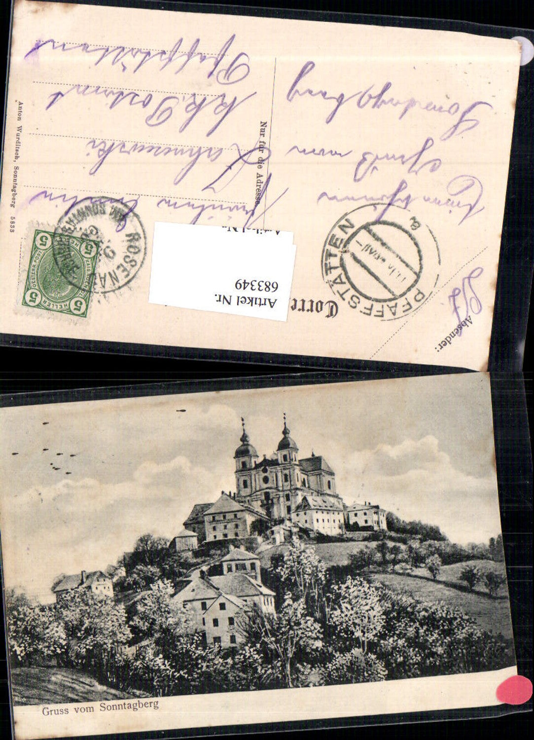 683349 Gruss vom Sonntagberg b. Rosenau Kematen a.d. Ybbs n. Pfaffstätten