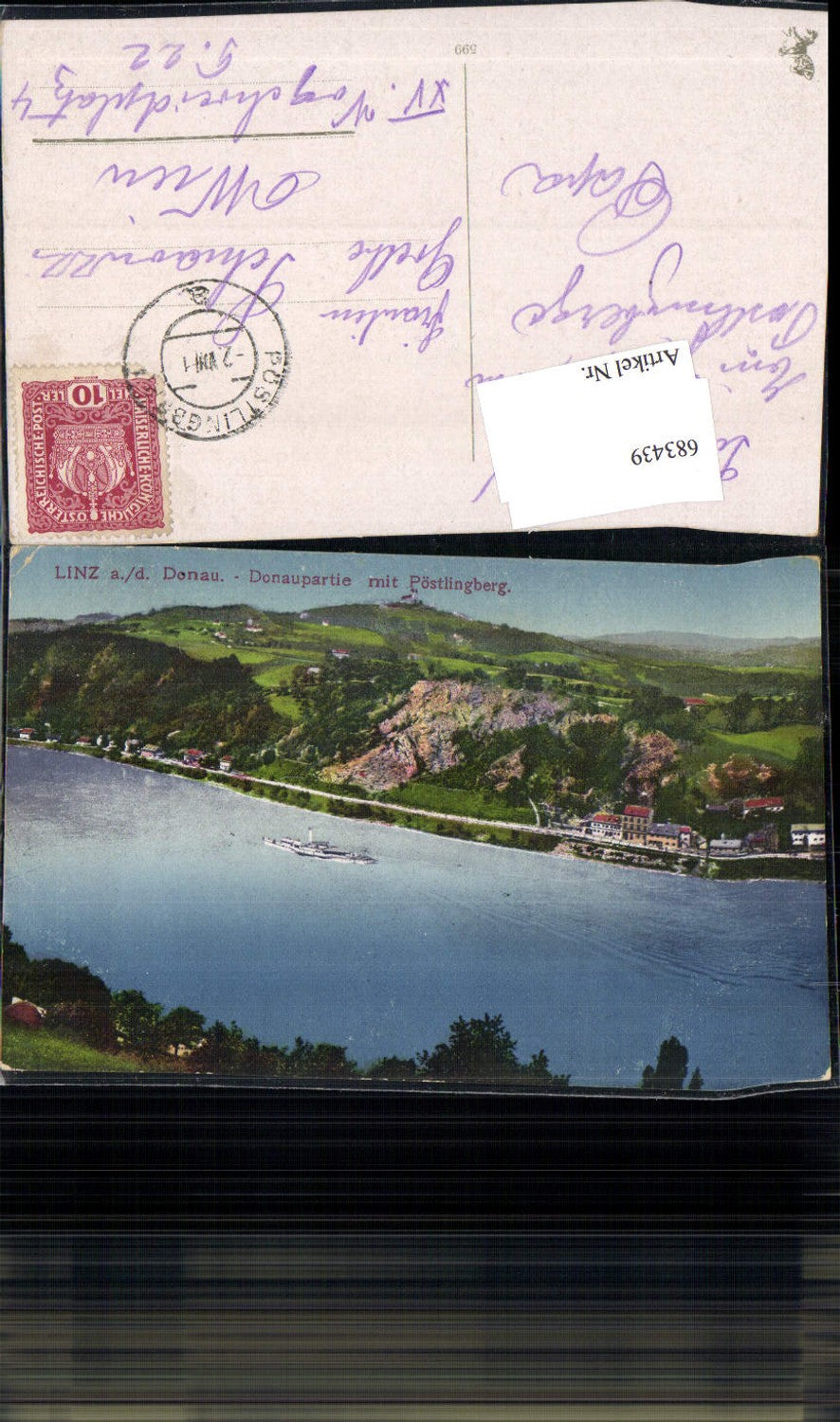 683439 Linz an der Donau Donaupartie Calvarienberg Pöstlingberg