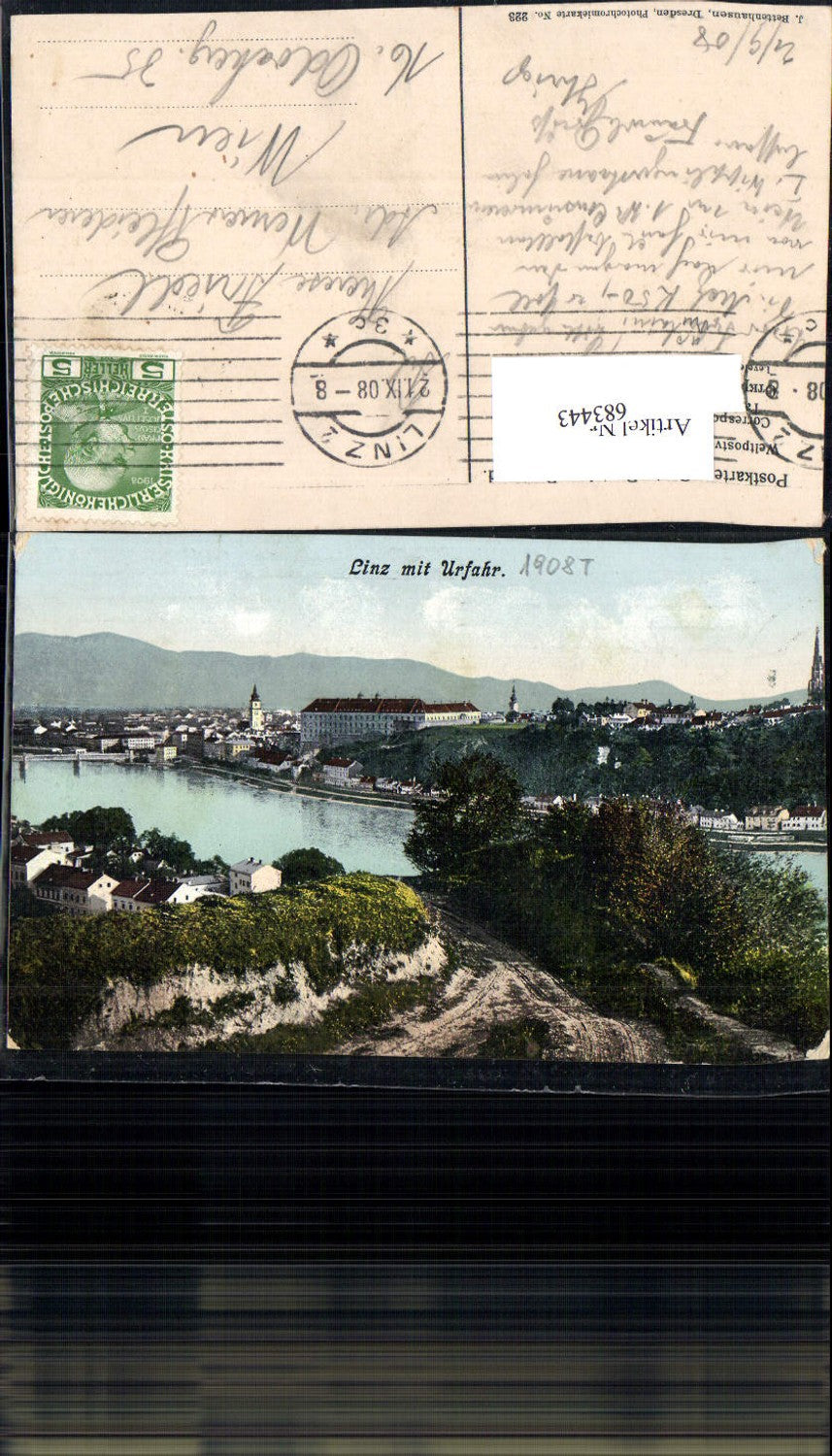 683443 Linz an der Donau m. Urfahr 1908
