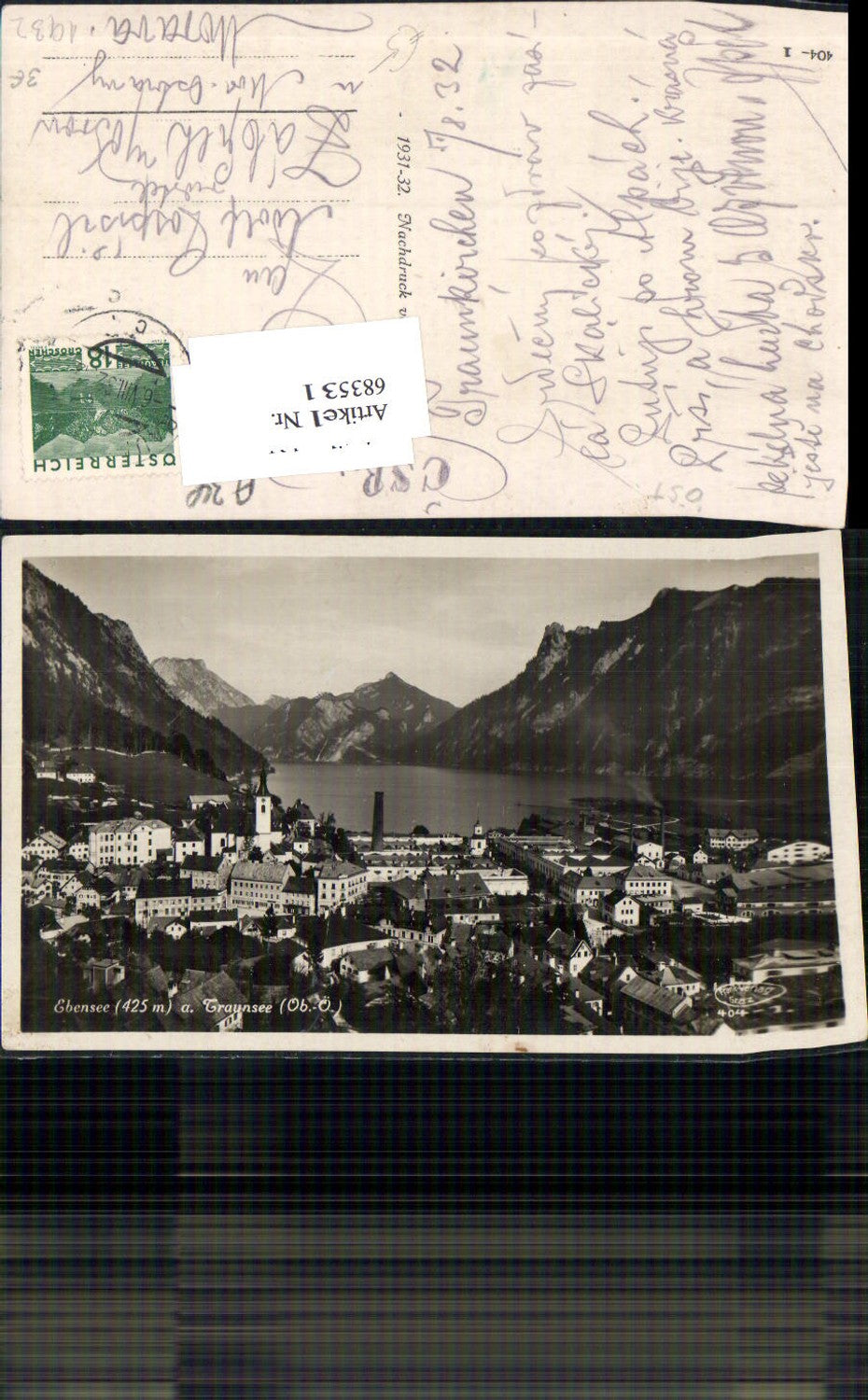 683531 Ebensee am Traunsee 1931