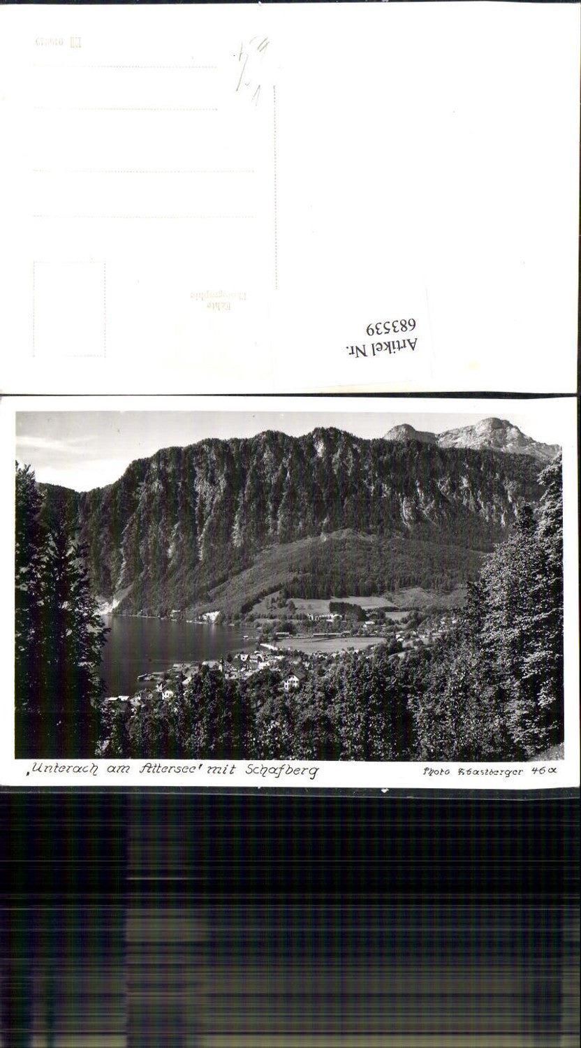 683539 Unterach am Attersee m. Schafberg pub Photo Gastberger 46a