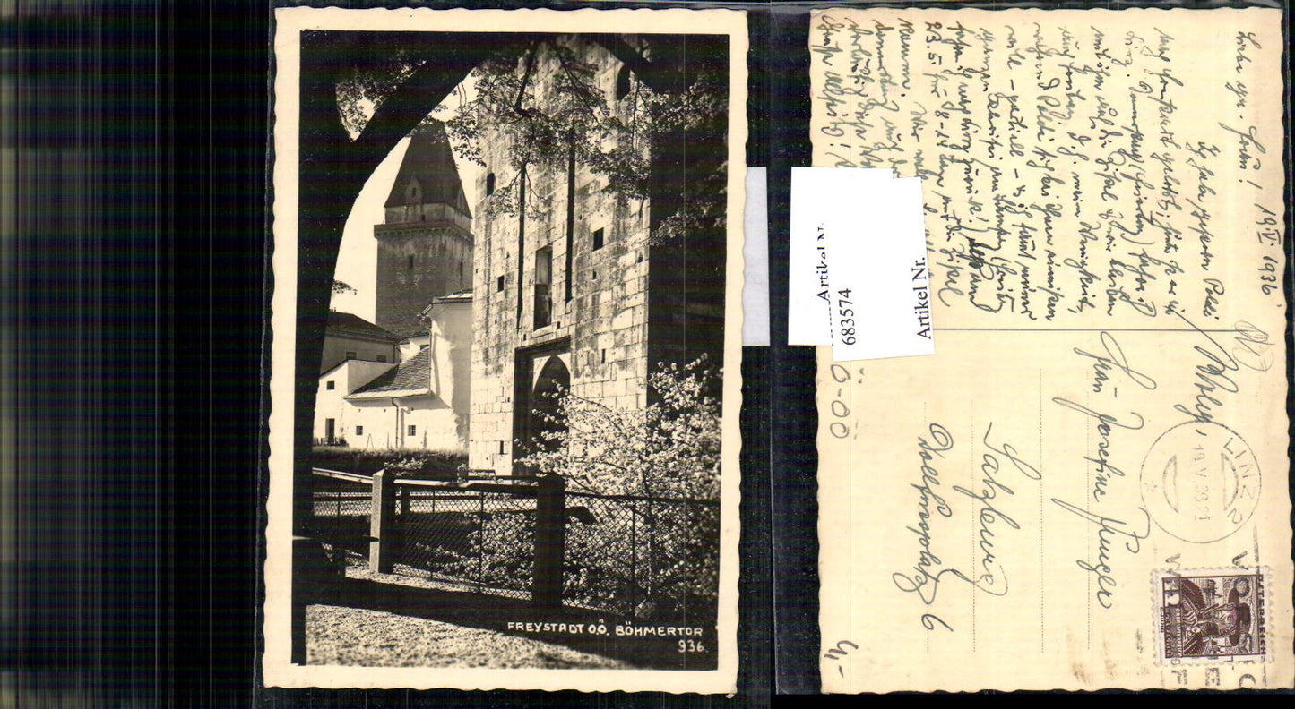 683574 Freistadt Böhmertor 1936