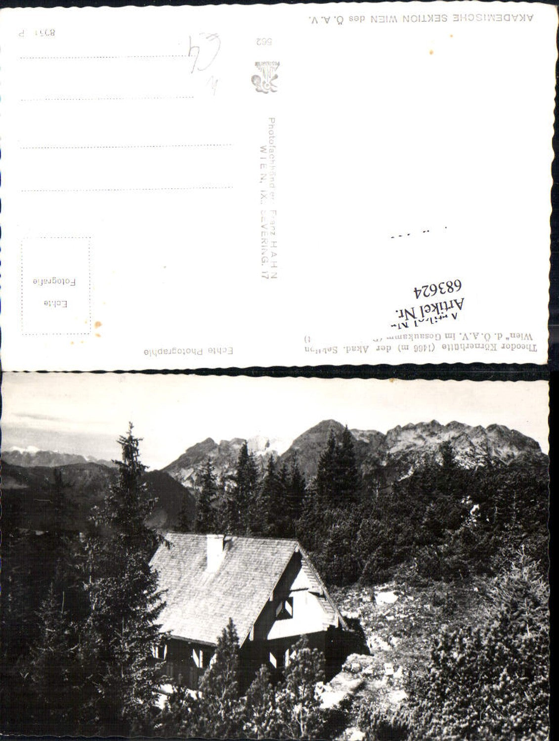 683624 Theodor Körnerhütte b. Annaberg im Lammertal Lungötz Hallein