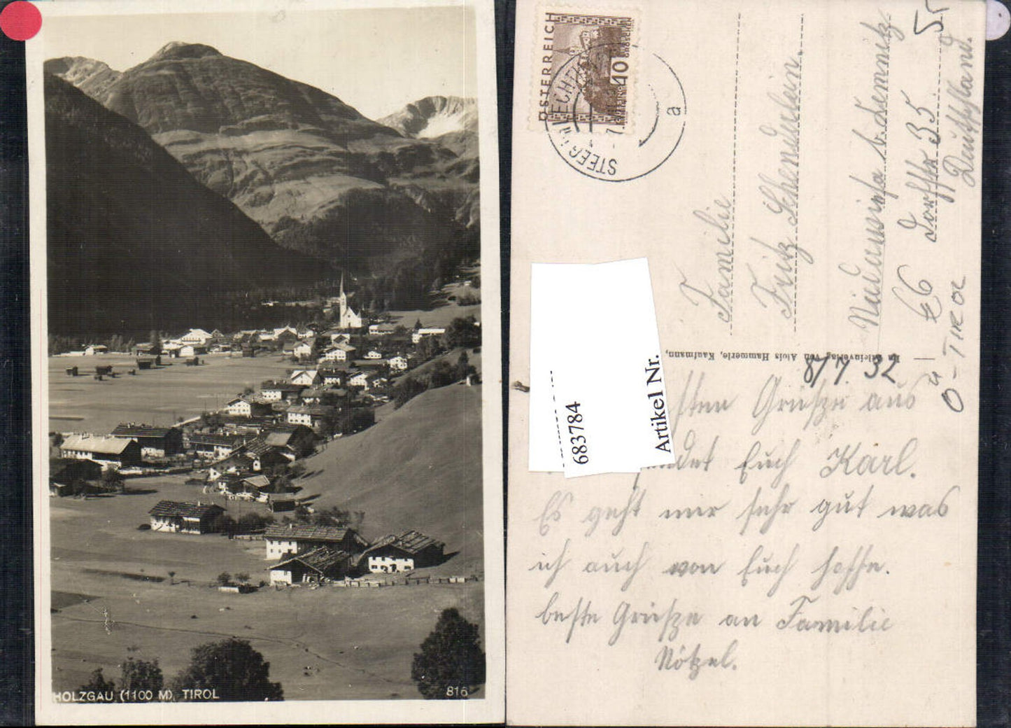 Alte Ansichtskarte – Old Postcard