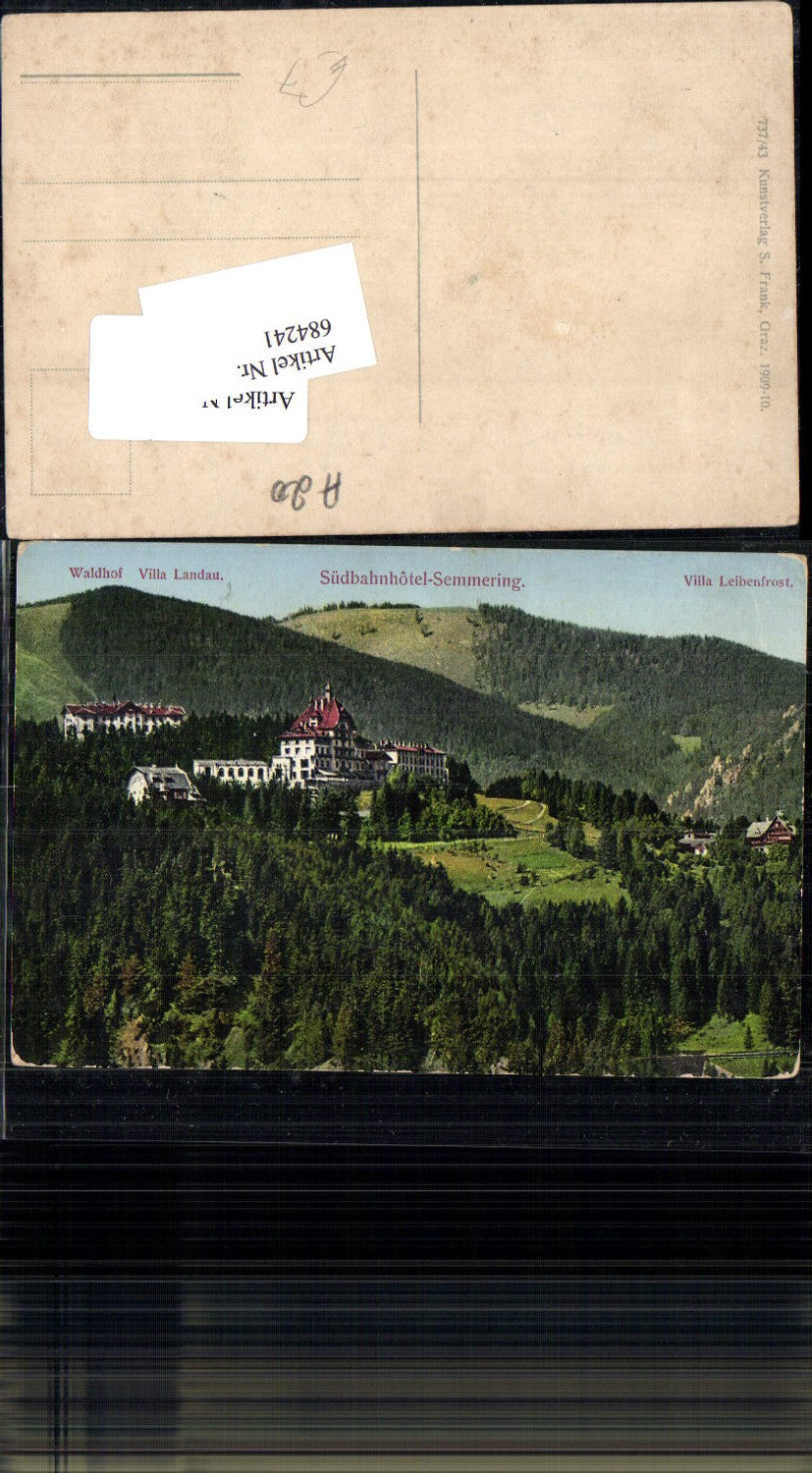 684241 Semmering Südbahnhotel Villa Landau Waldhof Leibenfrost