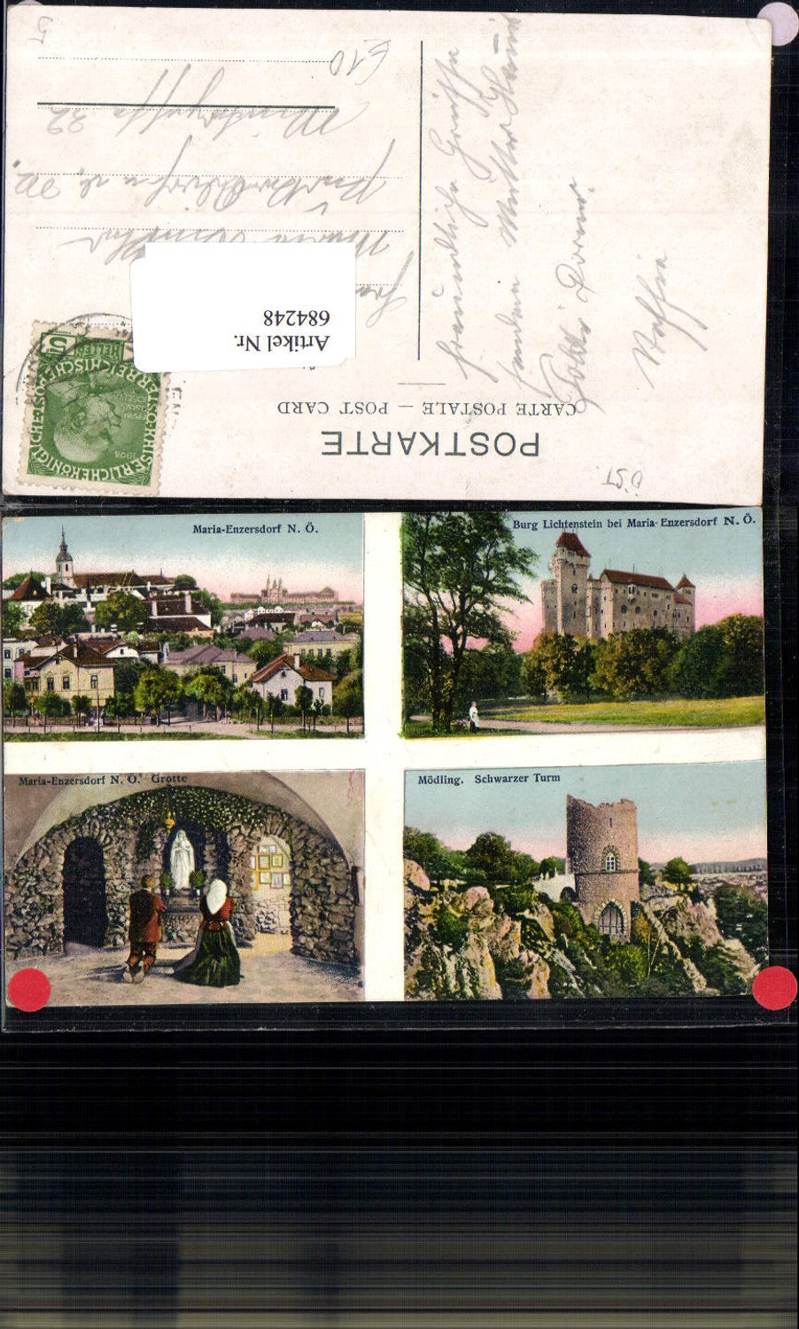 684248 Maria Enzersdorf Mödling Schwarzer Turm Burg Liechtenstein Lichtenstein