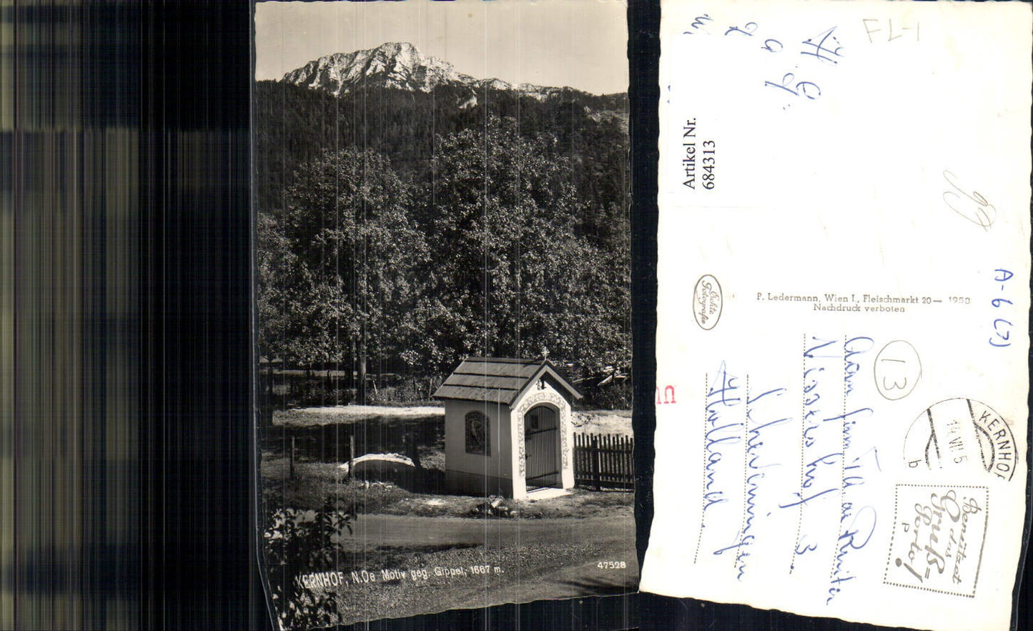 684313 Kernhof bei Lilienfeld Gippel Kapelle