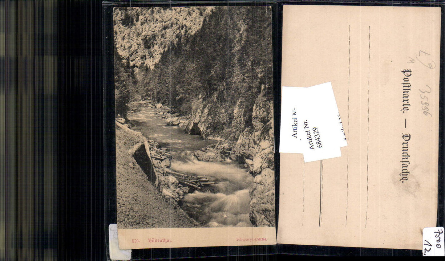 684329 Höllenthal Höllental Schwarza Partie Nasswald Hirschwang Schwarzau