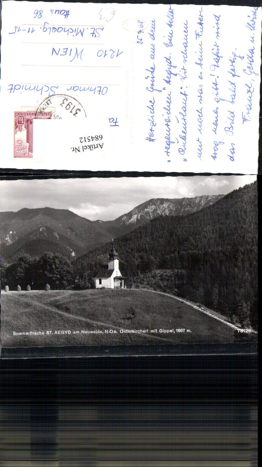 684512 St. Aegyd am Neuwalde Osterkircherl Gippel