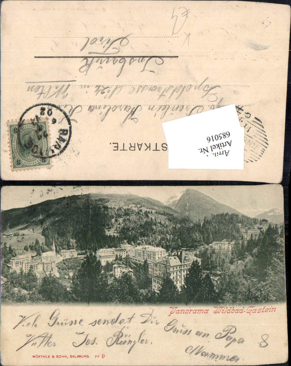 685016 Bad Gastein Badgastein 1899