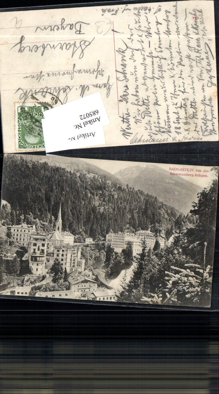 685072 Bad Gastein Badgastein Schwarzenberg Anlagen gel.n. Starnberg