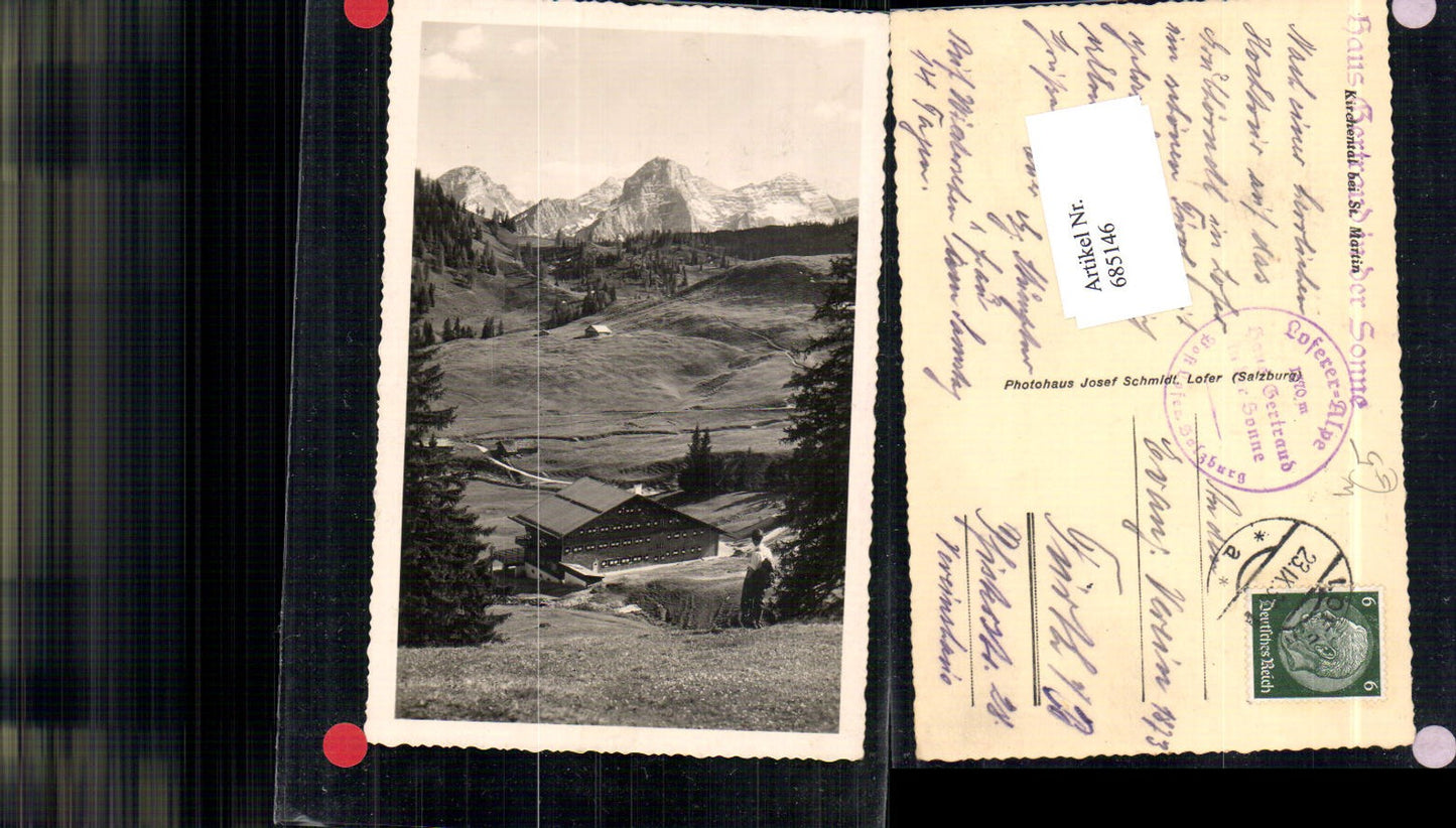685146 Kirchental St. Martin Lofer pub J. Schmidt