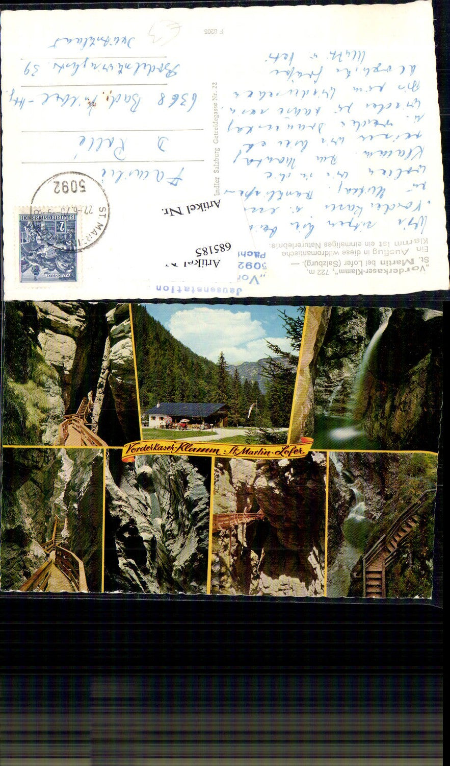 685185 Lofer St. Martin Vorderkaser Klamm