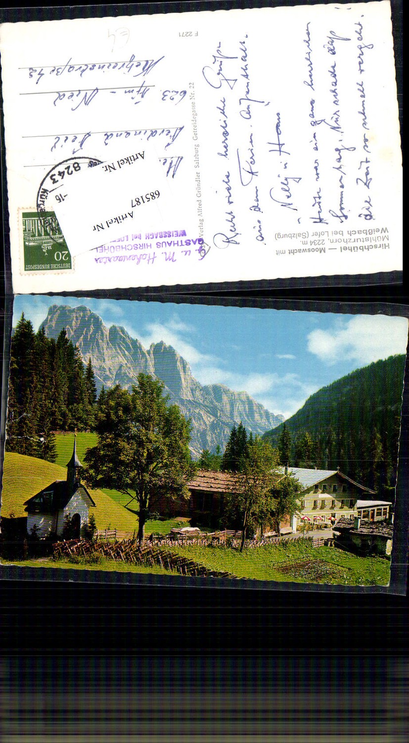 685187 Hirschbühel bei Unken St. Martin Lofer