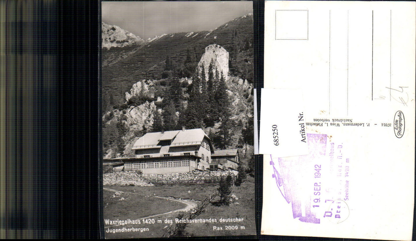 685250 Waxriegelhaus Rax Reichenau Prein