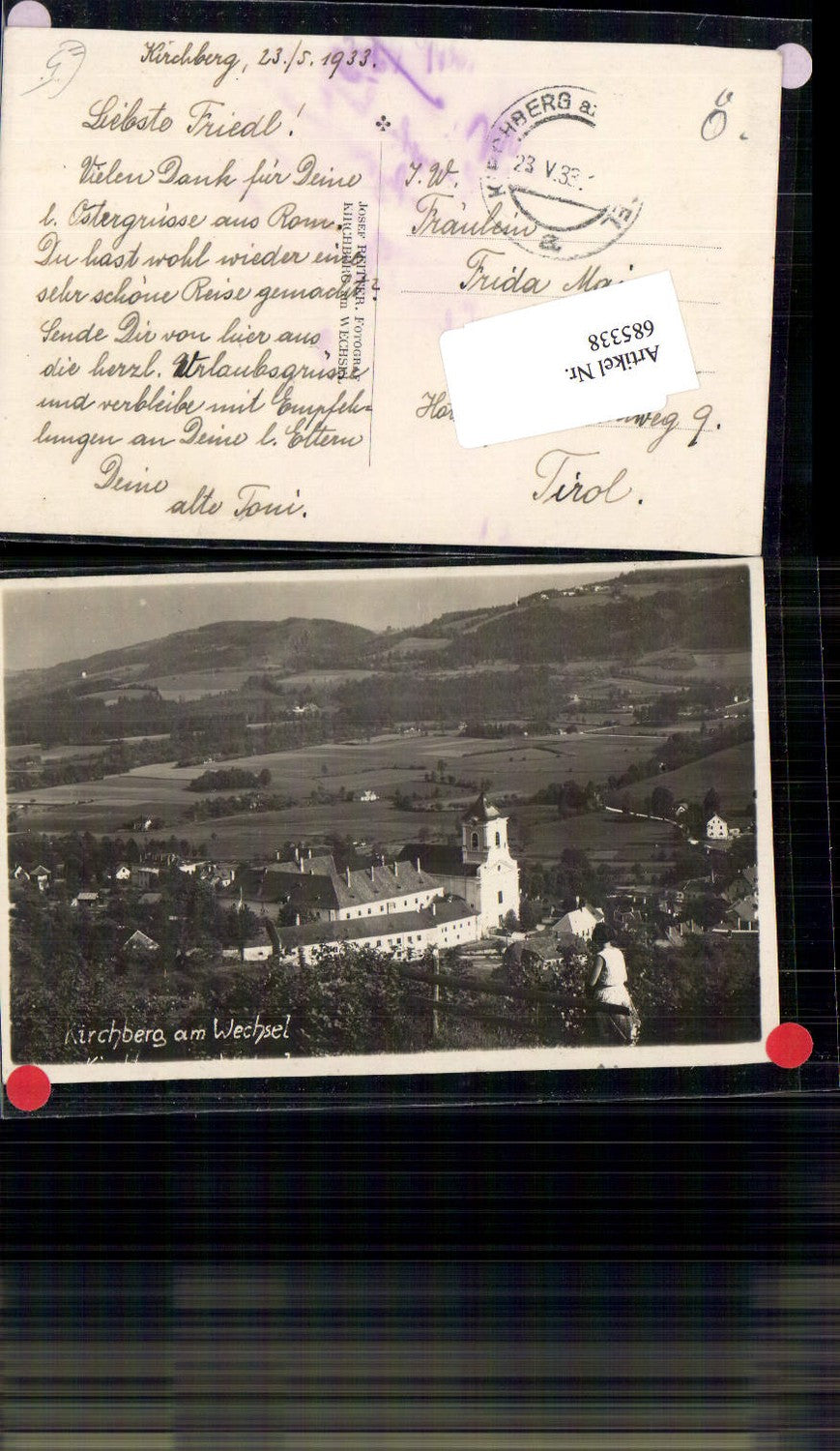 685338 Photo postcard Kirchberg am Wechsel