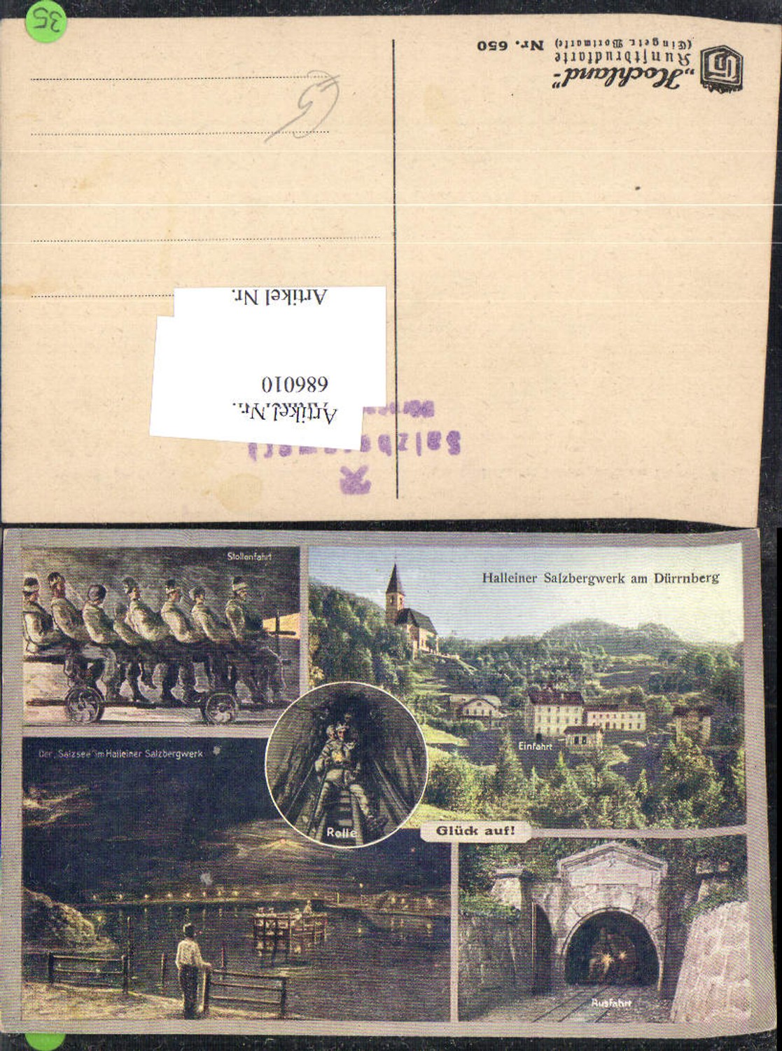 686010 Hallein Dürrnberg Salzsee Bergwerk Salzbergwerk Dürnberg