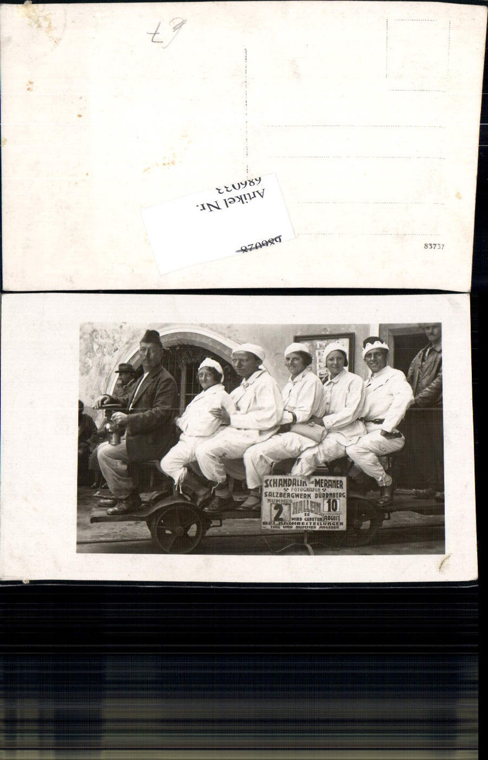 686033 Hallein Dürrnberg Salzbergwerk Gruppenfoto Dürnberg