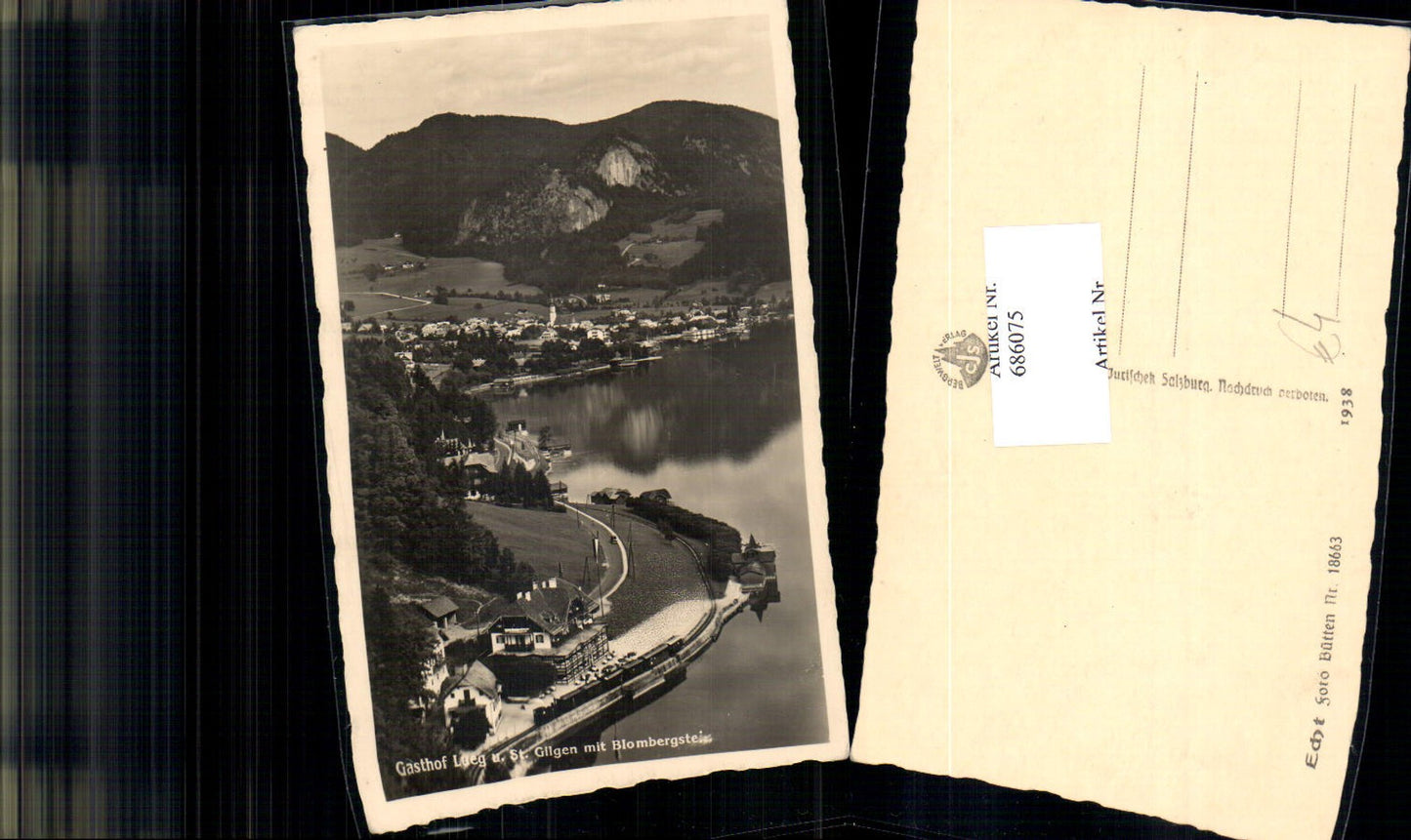 686075 St. Gilgen am Arbersee Gasthaus Lueg Plomberg