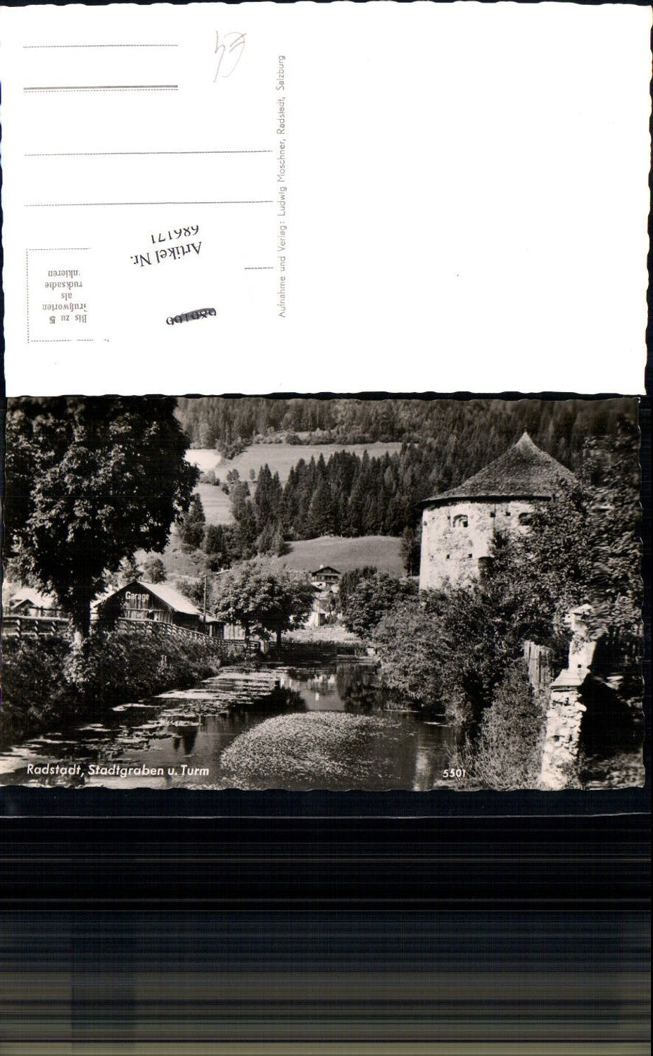 686171 Radstadt Stadtgraben Turm