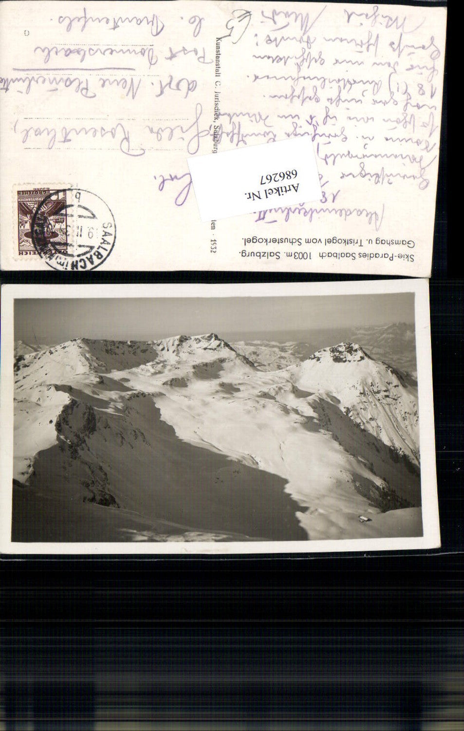 686267 Saalbach Hinterglemm Gamshag Tristkogel gel.n. Donnersbach