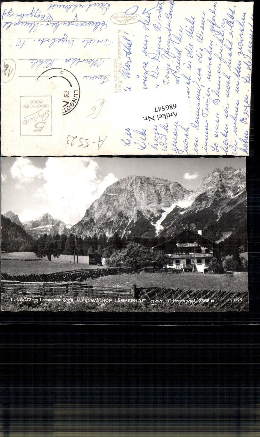 686547 Annaberg Lungötz im Lammertal Alpengasthaus Lämmerhof