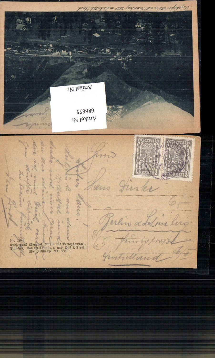 Alte Ansichtskarte – Old Postcard