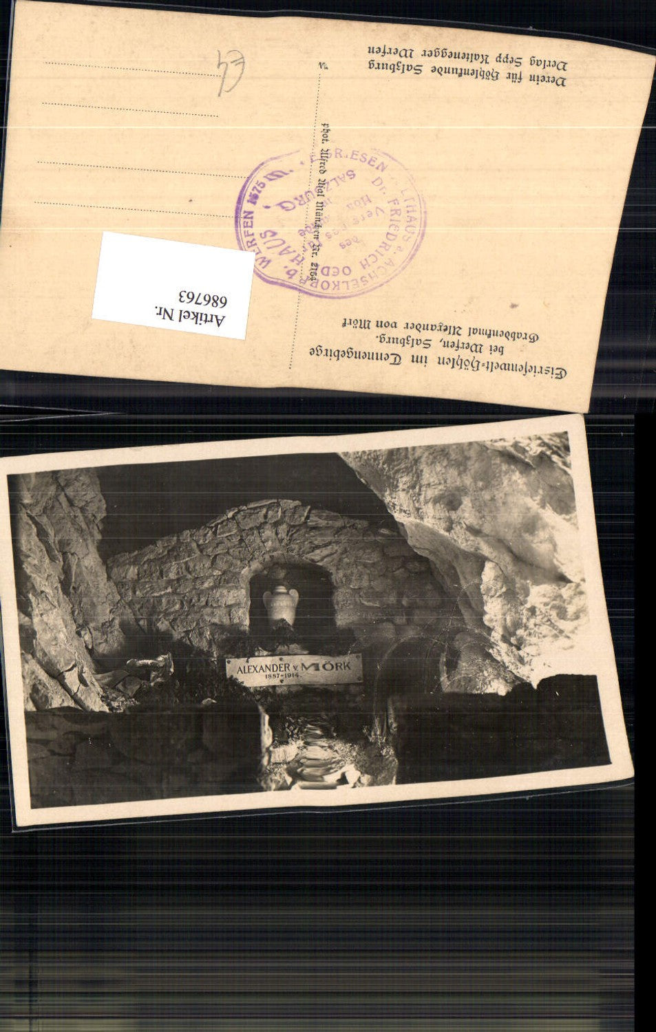 686763 Alexander von Mörk Werfen Eisriesenwelt Höhle