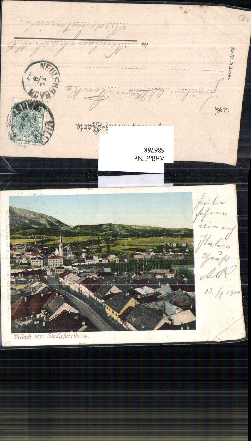 686768 Villach 1900 gel. n. Neulengbach