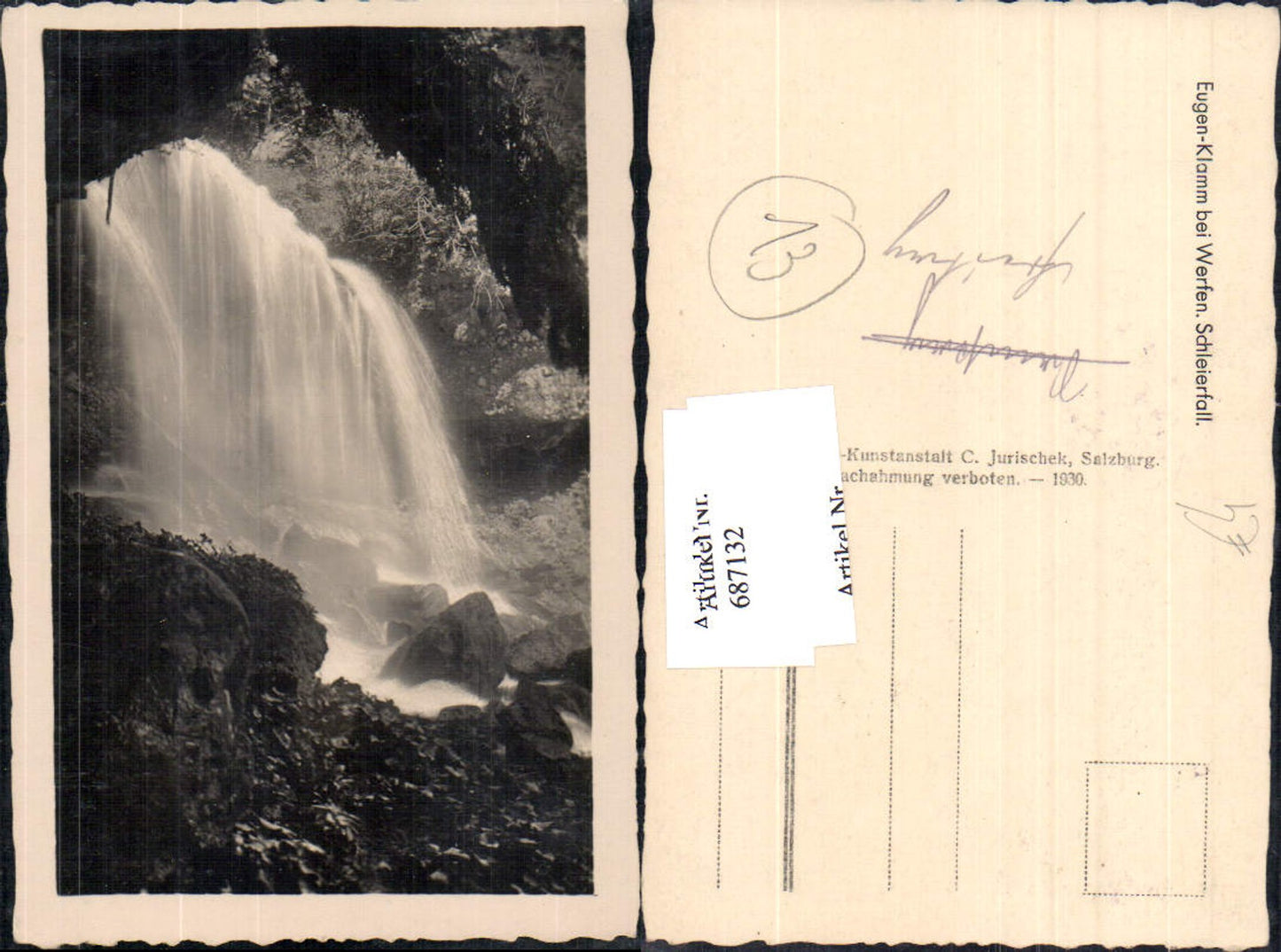 687132 Eugen Klamm bei Werfen Schleierfall